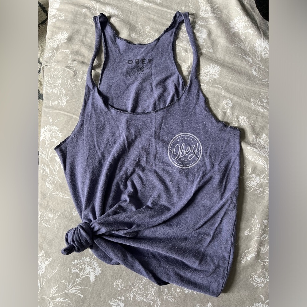 Obey Purple Tank - Size S